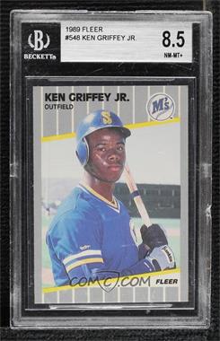 1989 Fleer - [Base] #548 - Ken Griffey Jr. [BGS 8.5 NM‑MT+]