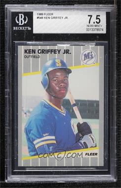 1989 Fleer - [Base] #548 - Ken Griffey Jr. [BGS 7.5 NEAR MINT+]