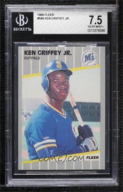 1989 Fleer - [Base] #548 - Ken Griffey Jr. [BGS 7.5 NEAR MINT+]