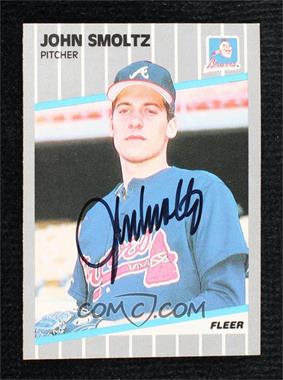 1989 Fleer - [Base] #602 - John Smoltz [JSA Certified COA Sticker]