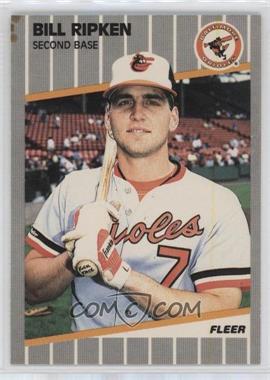 1989 Fleer - [Base] #616.1 - Billy Ripken (FF on Bat Knob) [EX to NM]