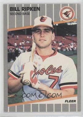 1989 Fleer - [Base] #616.1 - Billy Ripken (FF on Bat Knob)