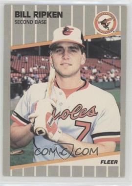 1989 Fleer - [Base] #616.8 - Billy Ripken (Black Scribble on Bat Knob, No F)