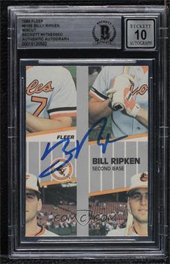 1989 Fleer - [Base] #616.mc - Billy Ripken (Miscut) [BAS BGS Authentic]