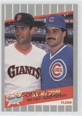 1989 Fleer - [Base] #631 - Super Star Specials - Will Clark, Rafael Palmeiro