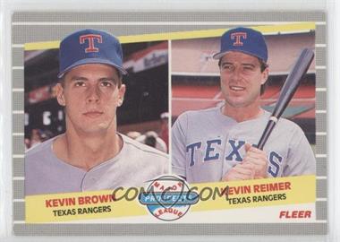 1989 Fleer - [Base] #641 - Major League Prospects - Kevin Brown, Kevin Reimer