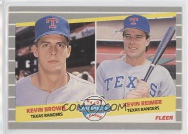 1989 Fleer - [Base] #641 - Major League Prospects - Kevin Brown, Kevin Reimer