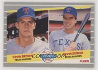 Major League Prospects - Kevin Brown, Kevin Reimer [EX to NM]