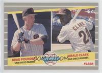 Major League Prospects -  Brad Pounders, Jerald Clark [EX to NM]