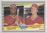 Major League Prospects - Lenny Harris, Marty Brown [EX to NM]