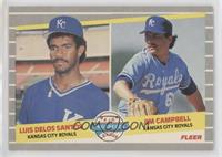 Major League Prospects - Luis de los Santos, Jim Campbel [EX to NM]