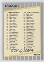 Checklist (Padres, Giants, Astros, Expos)