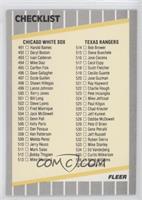 Checklist (White Sox, Rangers.Mariners, Phillies)