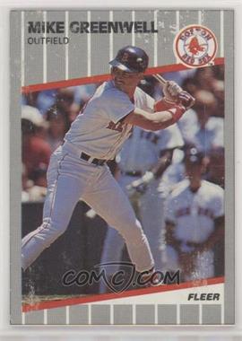 1989 Fleer - Box Bottoms - Gray Back #C-11 - Mike Greenwell [EX to NM]