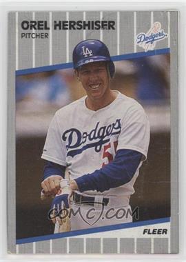 1989 Fleer - Box Bottoms - Gray Back #C-14 - Orel Hershiser [Poor to Fair]