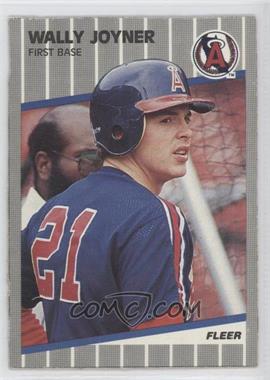 1989 Fleer - Box Bottoms - Gray Back #C-16 - Wally Joyner