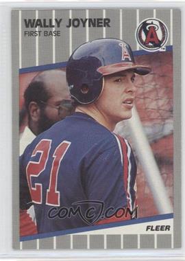 1989 Fleer - Box Bottoms - Gray Back #C-16 - Wally Joyner