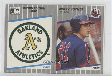 1989 Fleer - Box Bottoms - Gray Back #C-5-16 - Oakland Athletics Team, Wally Joyner