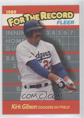 1989 Fleer - For the Record #4 - Kirk Gibson