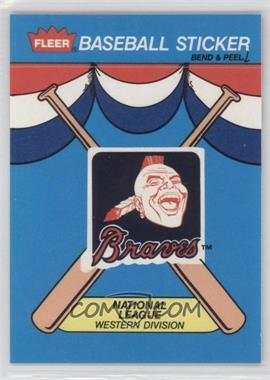1989 Fleer - Team Stickers Inserts #ATL - Atlanta Braves - Courtesy of COMC.com