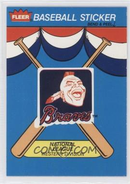 1989 Fleer - Team Stickers Inserts #ATL - Atlanta Braves