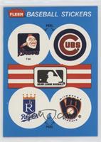 Atlanta Braves, Chicago Cubs Logo, Kansas City Royals (KC Royals), Milwaukee Br…