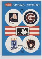 Atlanta Braves, Chicago Cubs Logo, Kansas City Royals (KC Royals), Milwaukee Br…