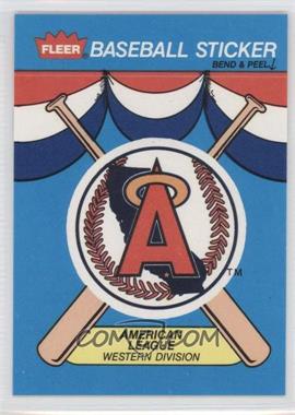 1989 Fleer - Team Stickers Inserts #CAL - California Angels