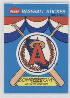 1989 Fleer - Team Stickers Inserts #CAL - California Angels