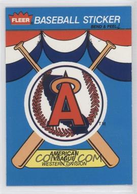 1989 Fleer - Team Stickers Inserts #CAL - California Angels