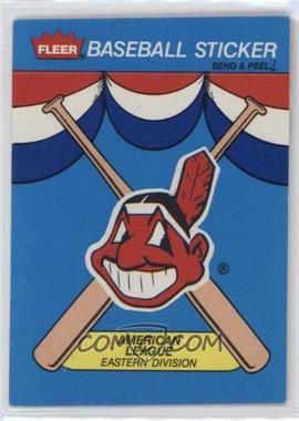 1989 Fleer - Team Stickers Inserts #CLE - Cleveland Indians [EX to NM]