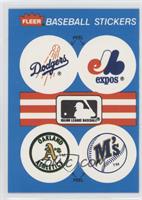 Los Angeles Dodgers Team, Montreal Expos Team, Oakland Athletics Team, Seattle …