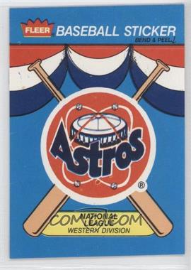 1989 Fleer - Team Stickers Inserts #HOU - Houston Astros