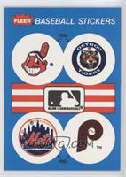Cleveland Indians, Detroit Tigers Team, New York Mets Team, Philadelphia Philli…