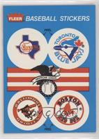 Texas Rangers, Toronto Blue Jays, Baltimore Orioles, Boston Red Sox