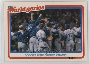 1989 Fleer - World Series #12 - Los Angeles Dodgers Team