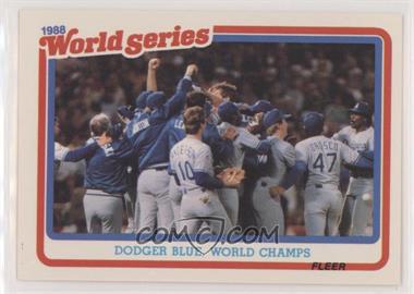 1989 Fleer - World Series #12 - Los Angeles Dodgers Team