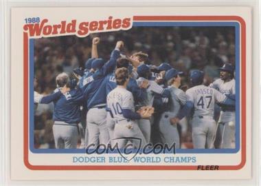 1989 Fleer - World Series #12 - Los Angeles Dodgers Team