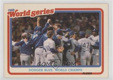 1989 Fleer - World Series #12 - Los Angeles Dodgers Team