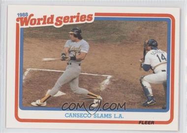 1989 Fleer - World Series #3 - Jose Canseco