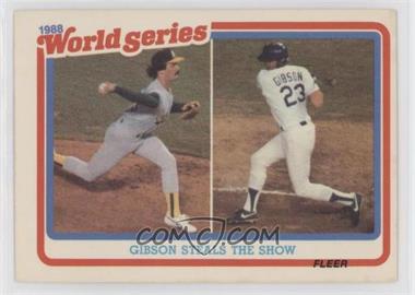 1989 Fleer - World Series #5 - Dennis Eckersley, Kirk Gibson