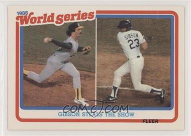1989 Fleer - World Series #5 - Dennis Eckersley, Kirk Gibson
