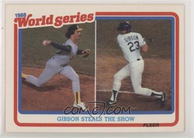 1989 Fleer - World Series #5 - Dennis Eckersley, Kirk Gibson