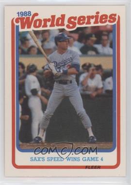 1989 Fleer - World Series #9 - Steve Sax