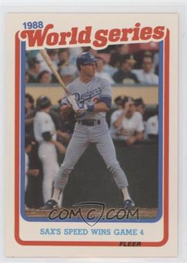 1989 Fleer - World Series #9 - Steve Sax