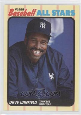 1989 Fleer Baseball All Stars - Box Set [Base] #44 - Dave Winfield