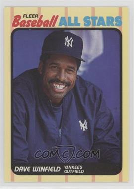 1989 Fleer Baseball All Stars - Box Set [Base] #44 - Dave Winfield