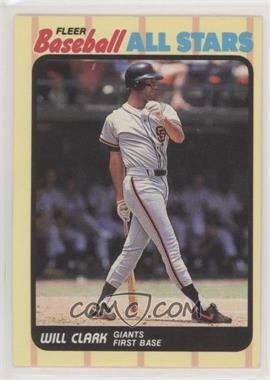 1989 Fleer Baseball All Stars - Box Set [Base] #6 - Will Clark
