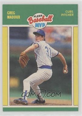 1989 Fleer Baseball MVP - Box Set [Base] #24 - Greg Maddux