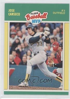 1989 Fleer Baseball MVP - Box Set [Base] #6 - Jose Canseco